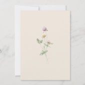 Wildflower Floral Baby Shower Invitation 招待状 (裏面)