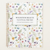 Wildflower Floral Beauty ビジネス予約管理 プランナー手帳 (正面)