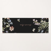 Wildflower Floral Bumble Bee | モノグラム  ヨガマット (正面(横))