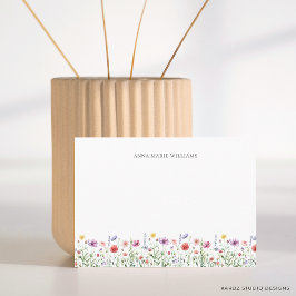 Wildflower Floral Chic Note Cards ノートカード