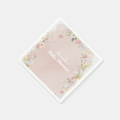 Wildflower Floral Frame  スタンダードカクテルナプキン (角)