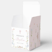 Wildflower Floral Girl Baptism フェイバーボックス (オープン)
