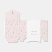 Wildflower Floral Girl Baptism フェイバーボックス (折り畳みなし)