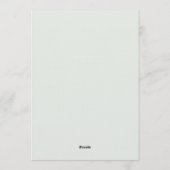 Wildflower Floral Meadow Gold Frame Wedding 招待状 (裏面)