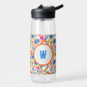 Wildflower Floral Pattern Bottle – Boho Garden ウォーターボトル (左面)