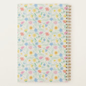 Wildflower Floral Personalized プランナー手帳 (裏面)