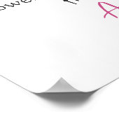 Wildflower Floral Pink Bow Baby Shower Socks Hunt ポスター (角)