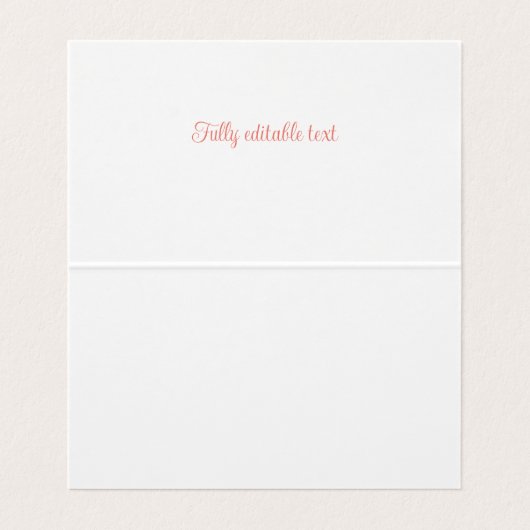 Wildflower Food Label / Place Card for Baby Shower 名刺 (内部フラット)