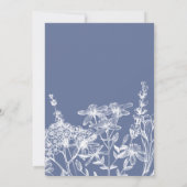 Wildflower Gardenエレガントの脚結婚本 招待状 (裏面)