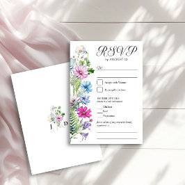 Wildflower Garden フラワー ウェディング & エントリオプション 出欠カード