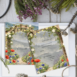 Wildflower Garden Arbor Rustic Wedding 返信