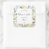 Wildflower Garden bookplate sticker スクエアシール (バッグ)