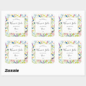 Wildflower Garden bookplate sticker スクエアシール (シート)