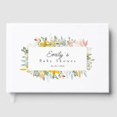 Wildflower Garden Charm | Baby Shower ゲストブック (正面)