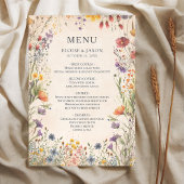  Wildflower Garden Chic Wedding Menu メニュー