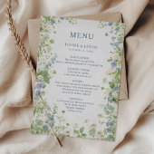  Wildflower Garden Chic Wedding Menu メニュー