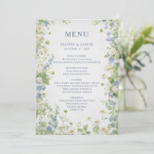  Wildflower Garden Chic Wedding Menu メニュー (スタンド正面)