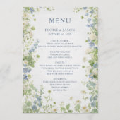  Wildflower Garden Chic Wedding Menu メニュー (正面)