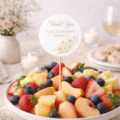 Wildflower Garden Cupcake Topper ラウンドシール