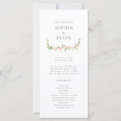 Wildflower Garden Floral Ceremony Program (正面)