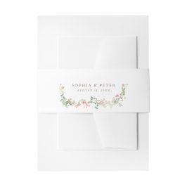 Wildflower Garden Floral Floral Belly Band 招待状ベリーバンド