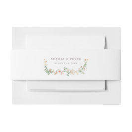 Wildflower Garden Floral Floral Belly Band 招待状ベリーバンド