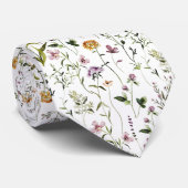 Wildflower Garden Floral Pattern  ネクタイ (ロール)