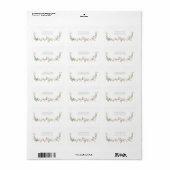 Wildflower Garden Floral Return Address Label ラベル (フルシート)