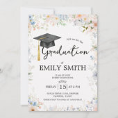 Wildflower Garden Graduation Party Invitation 招待状 (正面)