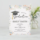 Wildflower Garden Graduation Party Invitation 招待状 (スタンド正面)