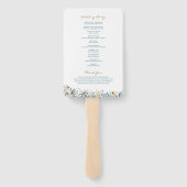 Wildflower Garden Outdoor Wedding Fan Program ハンドファン (裏面)