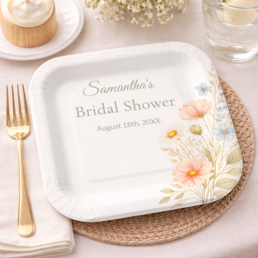 Wildflower Garden Party Event ペーパープレート