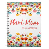 Wildflower Garden Plant Mom ノートブック (正面)