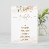 Wildflower Garden Seating Chart Table Number Name 招待状 (スタンド正面)