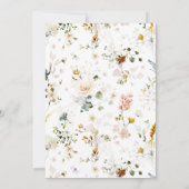 Wildflower Garden Seating Chart Table Number Name 招待状 (裏面)