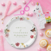 Wildflower Garden Wedding ペーパープレート (パーティー)