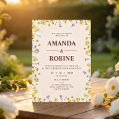 Wildflower Garden Wedding Invitation 招待状
