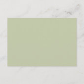 Wildflower Garden Wedding RSVP Card エンクロージャーカード (裏面)