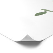 Wildflower Garden Wedding Welcome ポスター (角)