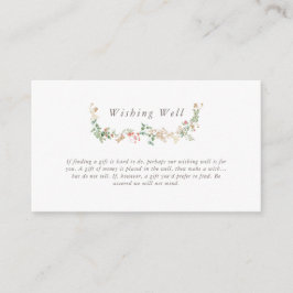 Wildflower Garden Wishing Well Enclosure Card エンクロージャーカード