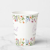 Wildflower Girl 1st Birthday Paper Cups 紙コップ (右)