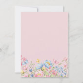 Wildflower Girl Baby Shower 招待状 (裏面)