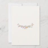 Wildflower Grace Elopement Wedding Announcement 招待状 (裏面)