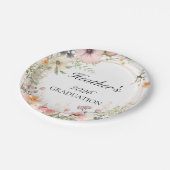 Wildflower Graduation  ペーパープレート (アングル)