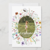 Wildflower  Graduation Announcement Party photo 招待状 (正面)