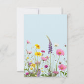 Wildflower Graduation Arch Photo エレガント Thank You サンキューカード (裏面)