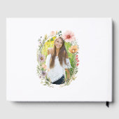 Wildflower Graduation Guestbook with Photo ゲストブック (裏面)