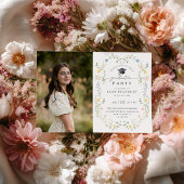 Wildflower Graduation Party Invitation 招待状
