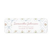 Wildflower Graduation Party Return Address ラベル (正面)