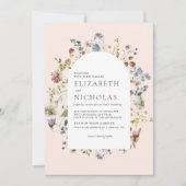 Wildflower+Greenery+Botanical+Wedding 招待状 (正面)